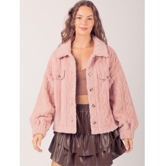 Soft Pink Mesh Jacket PG0192 main image 0